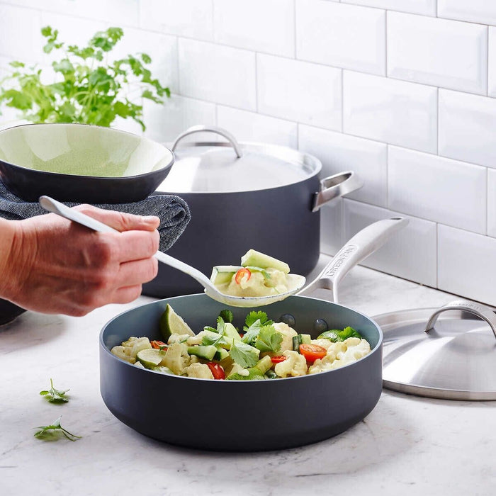 GreenPan Paris Pro Hard Anodized Healthy Ceramic Nonstick, Cookware Pots and Pans Set, 14 Piece