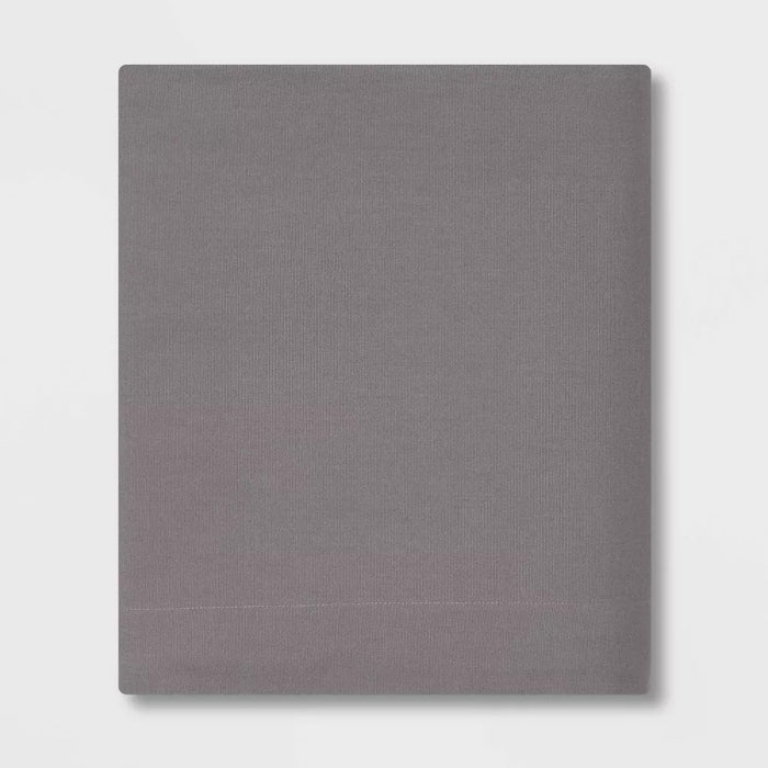 Twin/Twin XL Easy Care Flat Sheet Pewter Matte - Room Essentials