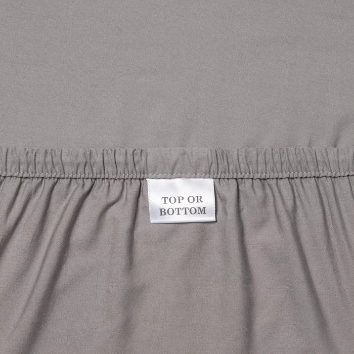 Queen 300 Thread Count Ultra Soft Fitted Sheet Gray - Threshold
