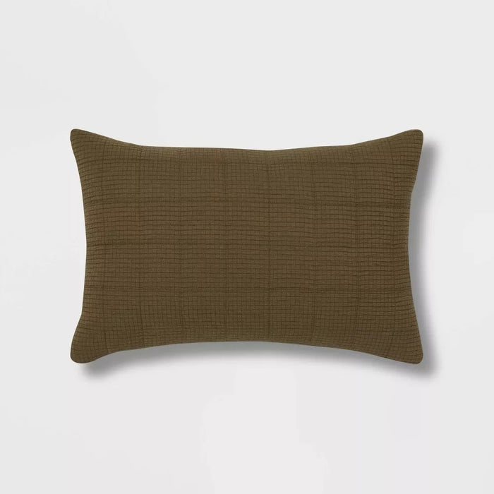 12pc King Micro Texture Comforter & Sheet Bedding Set Dark Green - Threshold