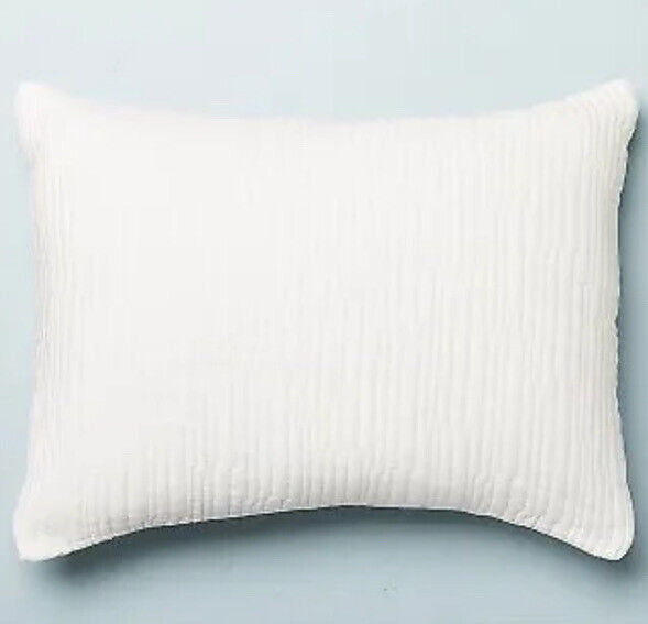 Standard Solid Texture Matelassé Pillow Sham Sour Cream - Hearth & Hand with Magnolia