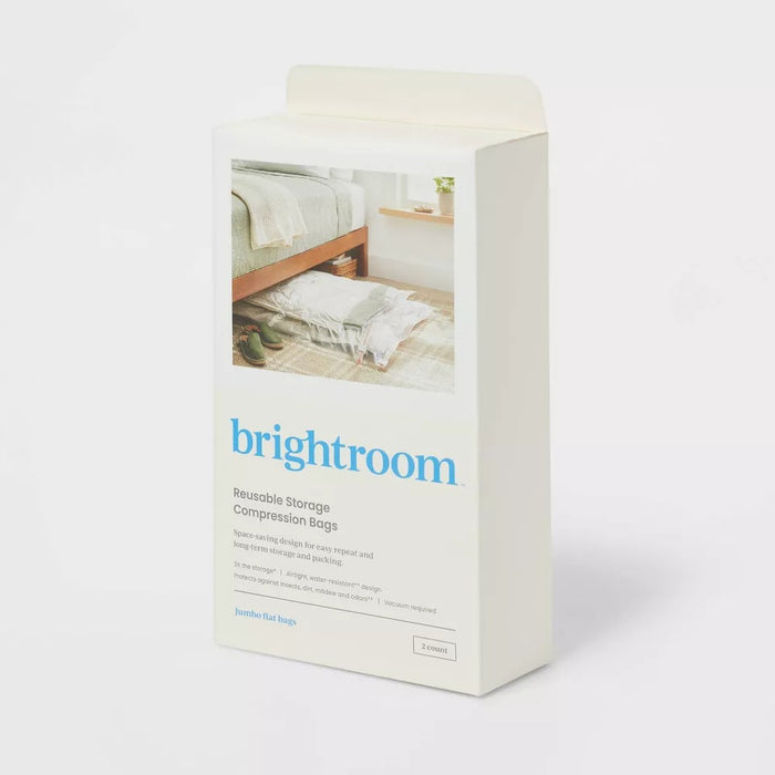 Jumbo 2pc Compression Bags Clear - Brightroom