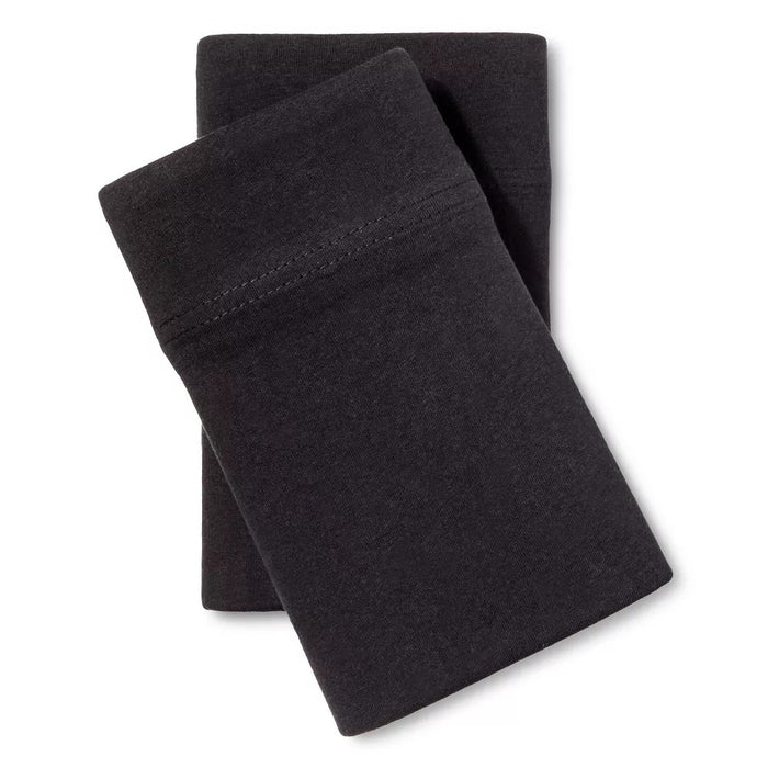 Jersey Pillowcase - (King) Black - Room Essentials