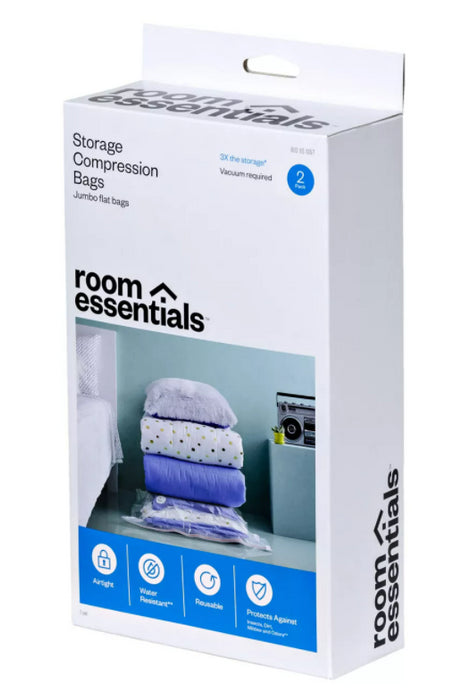 2 Compression Bags Jumbo Clear - Room Essentials