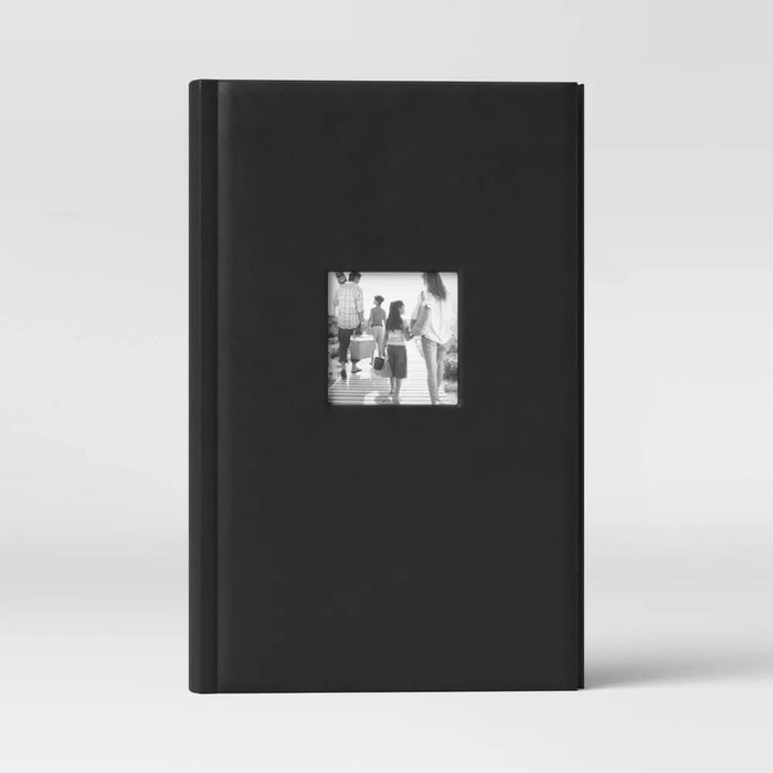 8.5" x 12.75" Photo Album Black 3 Per Page - Threshold
