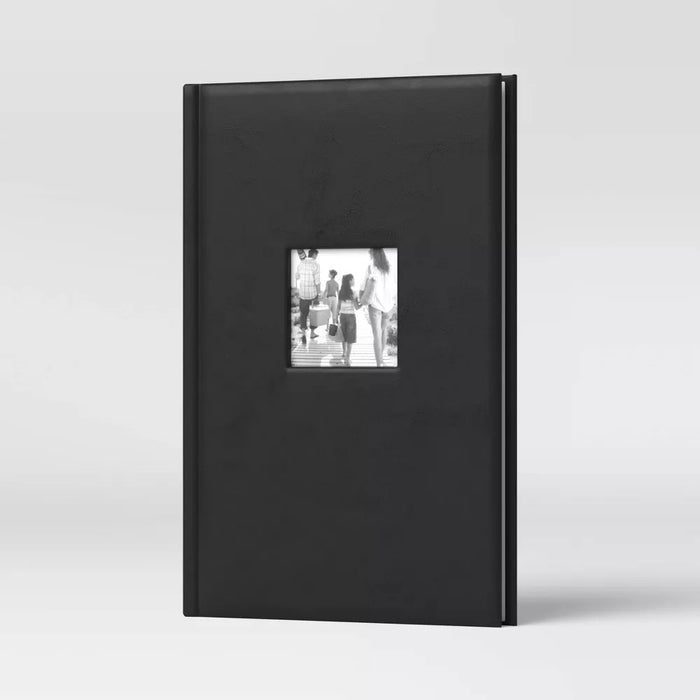 8.5" x 12.75" Photo Album Black 3 Per Page - Threshold