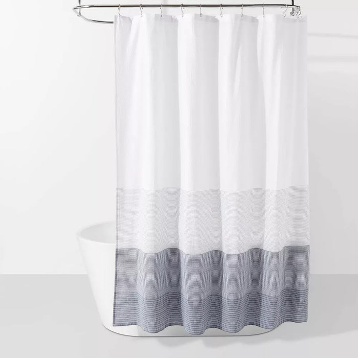 Nautical Shower Curtain Ombre Blue - Threshold