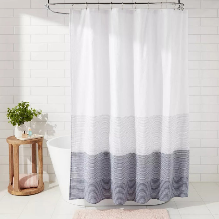Nautical Shower Curtain Ombre Blue - Threshold