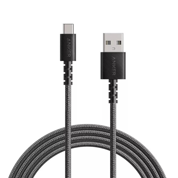 Anker 6 Feet' Powerline Select Braided USB-C to USB-A Cable - Black