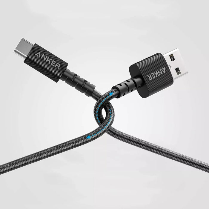 Anker 6 Feet' Powerline Select Braided USB-C to USB-A Cable - Black