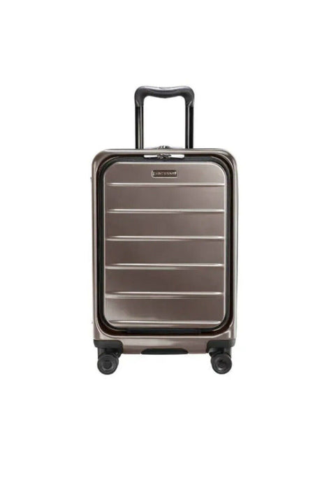 Ricardo Front Opening Carry on Spinner Luggage Suitcase in Bronze