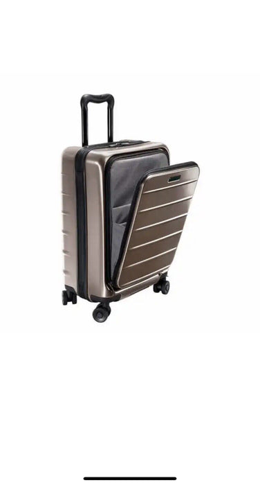 Ricardo Front Opening Carry on Spinner Luggage Suitcase in Bronze