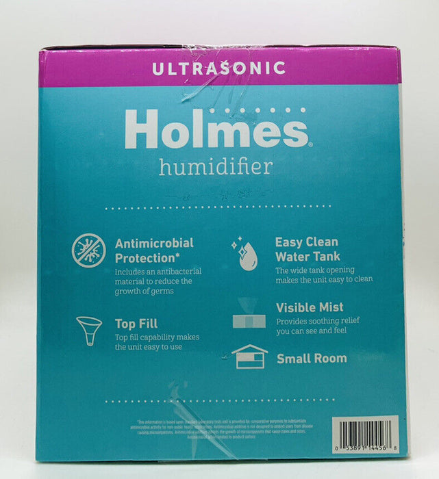 Holmes 0.36gal Antimicrobial Top Fill Ultrasonic Cool Mist Humidifier