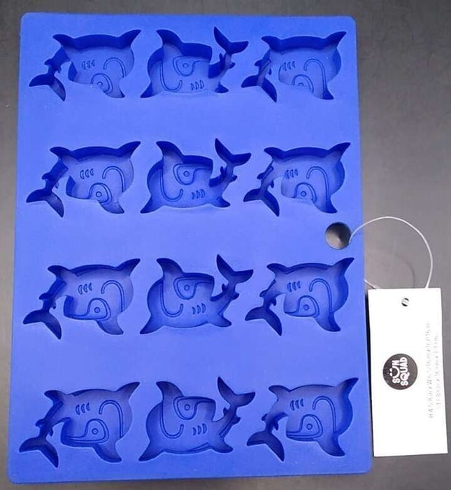 Silicone Shark Ice Cube Mold Blue - Sun Squad™
