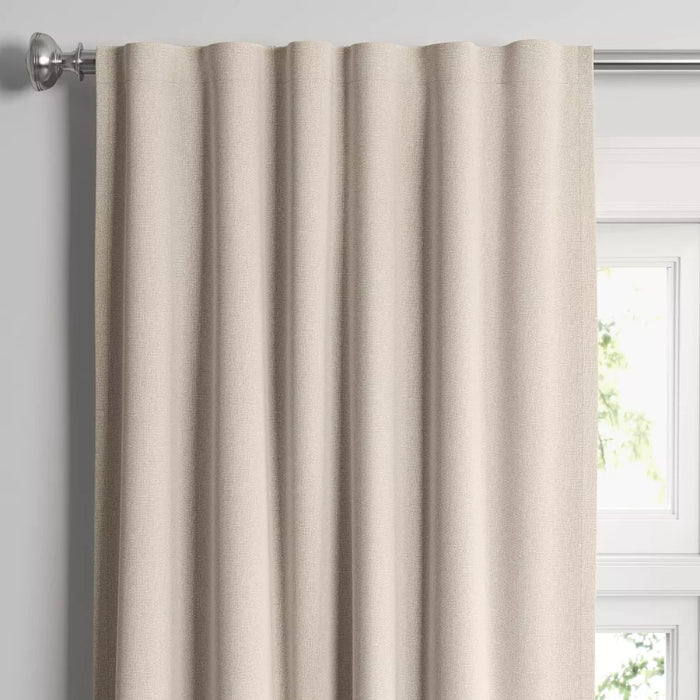 1pc 50"x84" Blackout Aruba Window Curtain Panel Brown Linen - Threshold