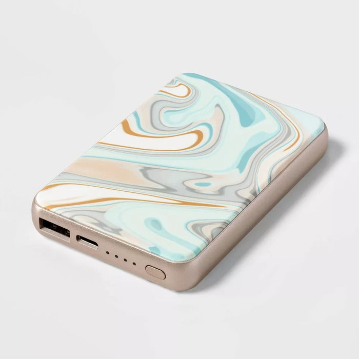 5000mAh Power Bank - heyday Pastel Marble