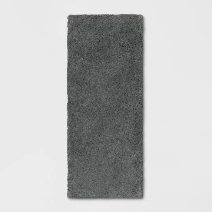 24"x60" Bath Rug Dark Gray - Threshold Signature