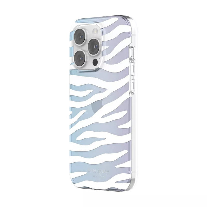 Kate Spade New York Apple iPhone 14 Pro Protective Hardshell Case - White Zebra