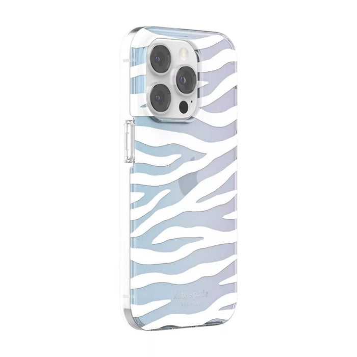 Kate Spade New York Apple iPhone 14 Pro Protective Hardshell Case - White Zebra