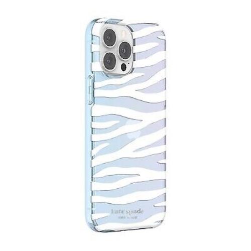 Kate Spade New York Apple iPhone 13 Pro Max/iPhone 12 Pro Max Protective Hardshell Case - White Zebr