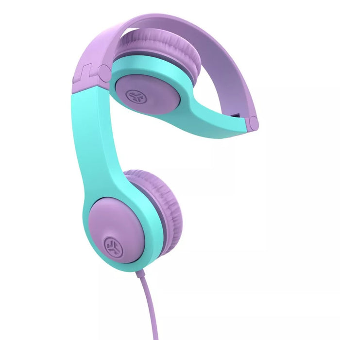 JBuddies Gen 2 Folding Kids Wired Headphones - Purple/Teal