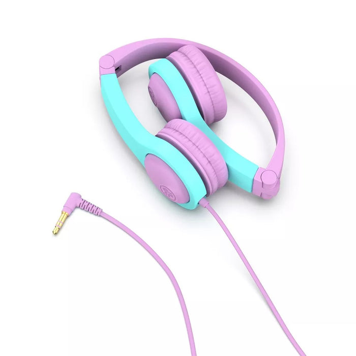 JBuddies Gen 2 Folding Kids Wired Headphones - Purple/Teal