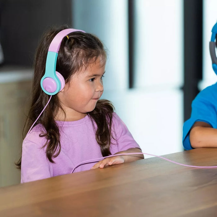 JBuddies Gen 2 Folding Kids Wired Headphones - Purple/Teal