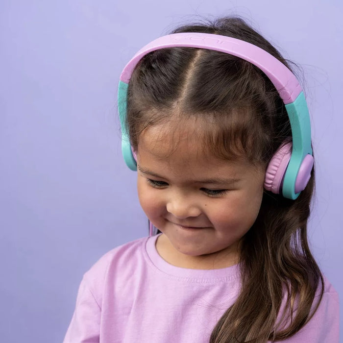 JBuddies Gen 2 Folding Kids Wired Headphones - Purple/Teal