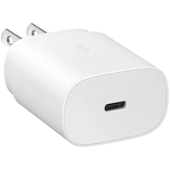 Samsung 25W USB-C Fast Charging Wall Charger (with USB-C Cable) - White