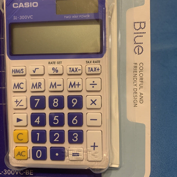 Casio SL-300VC Color Handheld Calculator