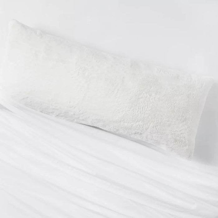 Plush Body Pillow Cover Ivory - Room Essentials