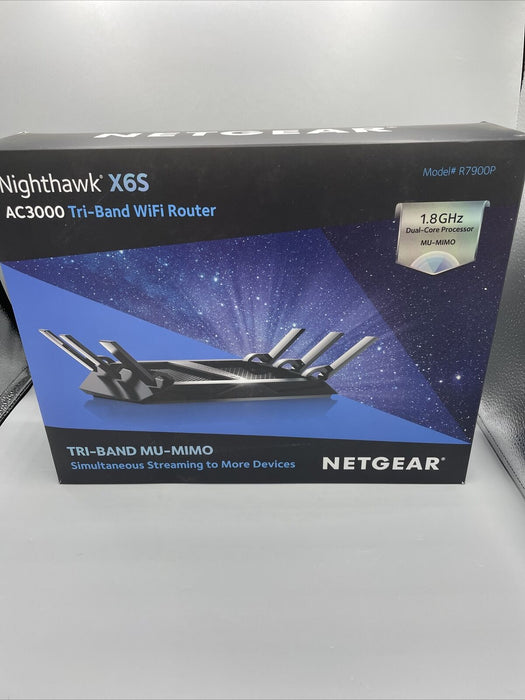 NETGEAR R7900P-100NAS Nighthawk X6S AC3000 Tri-Band WiFi Router Open Box