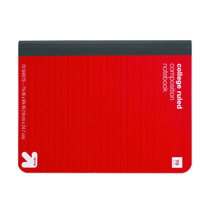 College Ruled Red Hard Cover Composition Notebook - up & up™