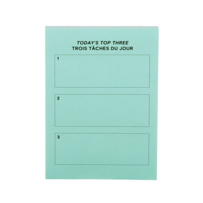 Post-it Brand, Turquoise Top 3 Notes, 3 in x 4 in, 1 Pad/Pack, 100 Sheets/Pad