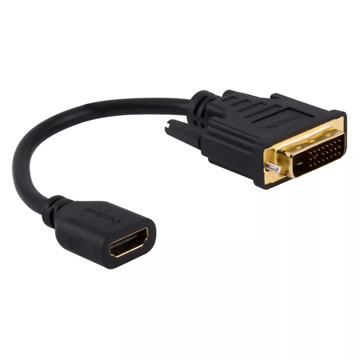 Philips DVI to HDMI Pigtail Adapter Black