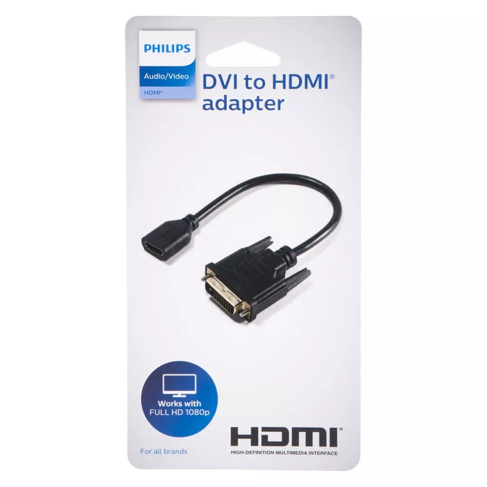 Philips DVI to HDMI Pigtail Adapter Black