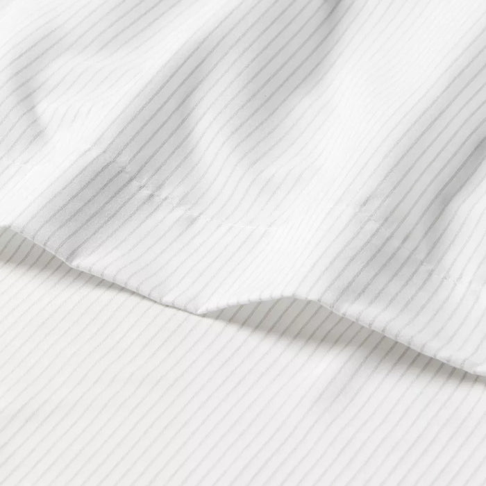 Microfiber Striped Sheet Sets (Queen) Gray - Room Essentials