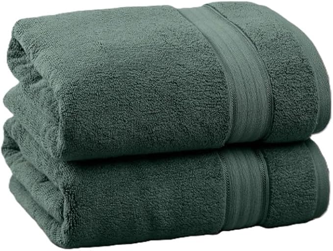 EGYPTIAN BATH TOWEL 2PC GREEN