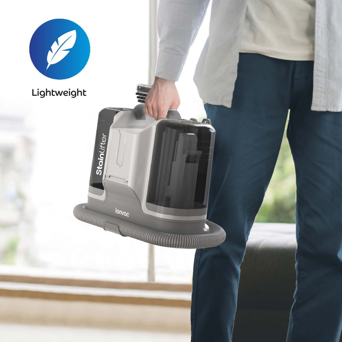 Ionvac Stain Lifter 12kPa Suction Portable Carpet and Upholstery Cleaner Vacuum, Gray Open Box