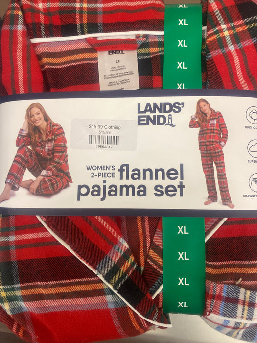 Womens 2 piece flannel pajama set 3B