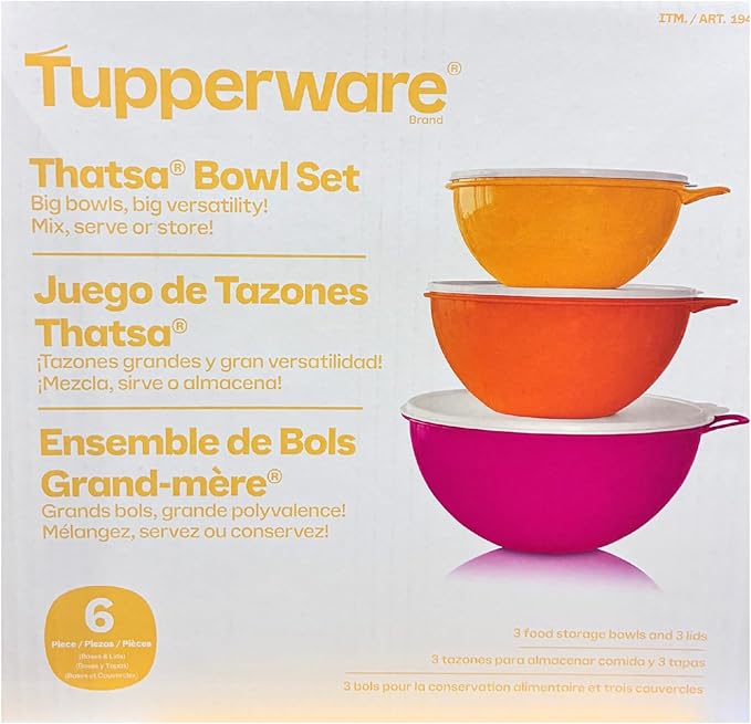 TUPPERWARE THATSA BOWL SET OPEN BOX