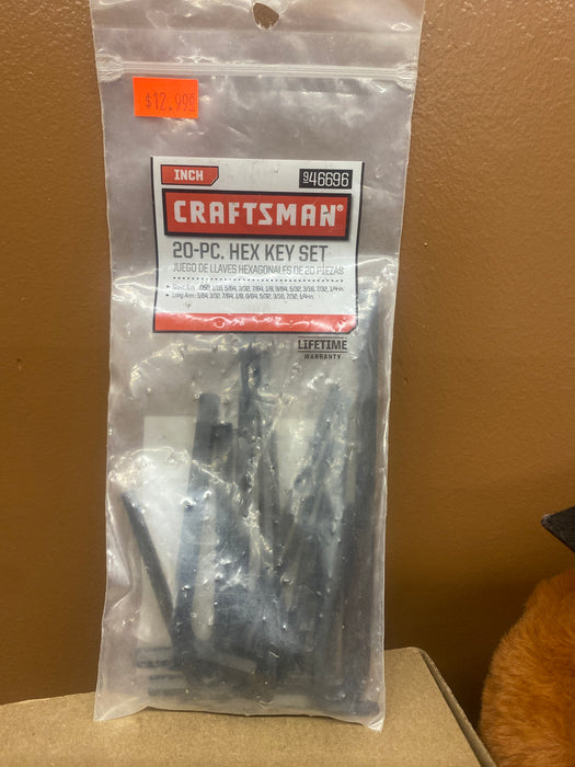Craftsman 20pc hex key