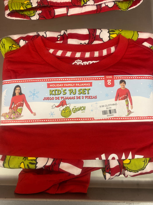GRINCH FAMILY PJS - BIG KID BRILLIANT RED 3 B
