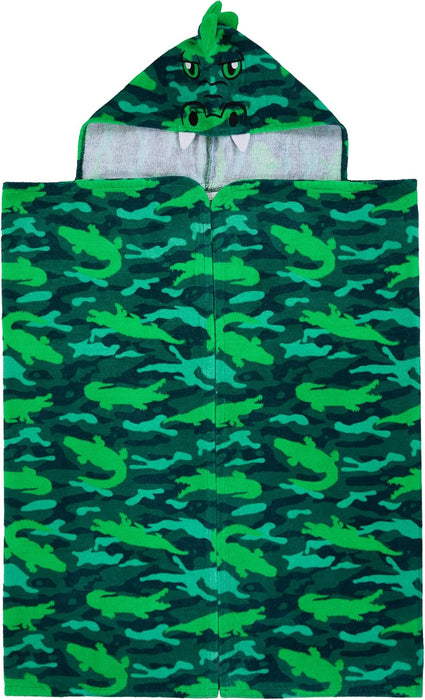 SAINTEVE YOUTH HOODED BEACH TOWEL GREEN (GATOR)