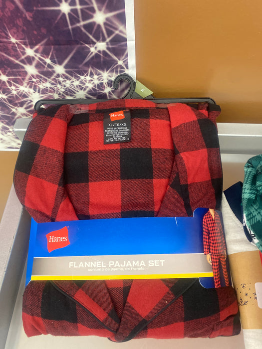 Woven flannel PJ Set 3b