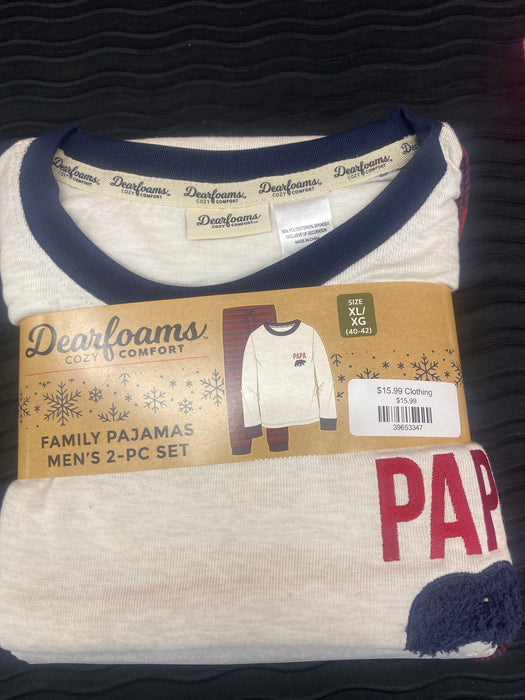 Dearfoams FAMILY PAJAMAS MEN'S 2-PC SET 3B