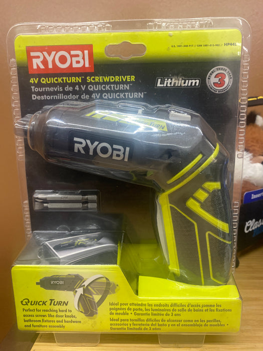 Ryobi 4v quick turn screwdriver
