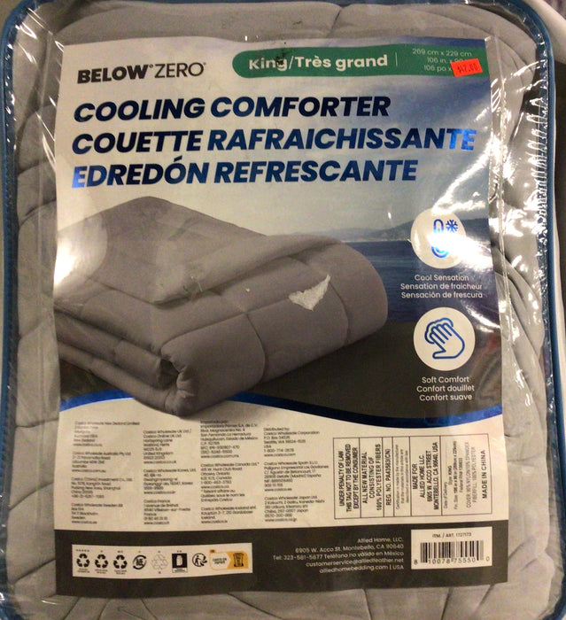 Below zero King size cooling comforter