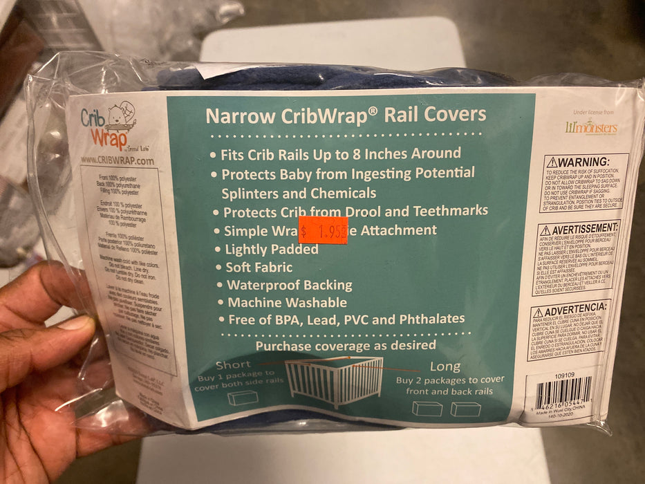 Narrow CribWrap Rail Covers