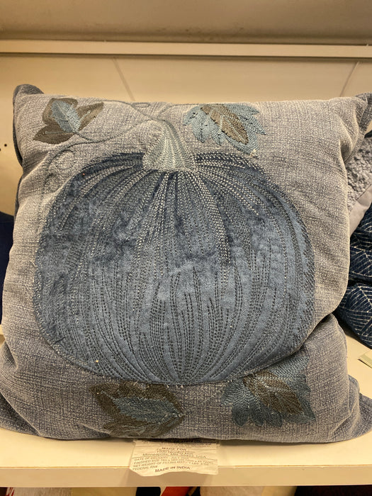 Blue Pumpkin designer pillow